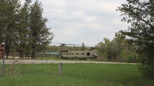 CH-47 Chinook support for Army Reserve Best Squad action at Fort McCoy, Part 2