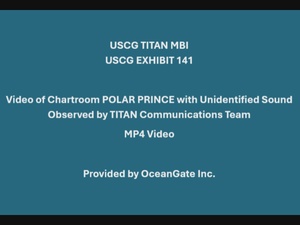 Titan Marine Board of Investigation exhibit CG 141