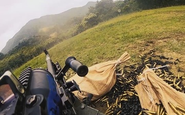 MASS-2 Marines train with M240B machine guns during live fire range
