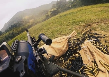 MASS-2 Marines train with M240B machine guns during live fire range