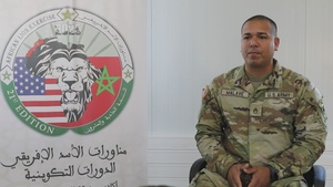 US Army Staff Sgt discusses NCO development during African Lion 2025