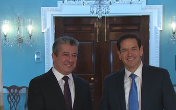 Secretary of State Marco A. Rubio meets with Iraqi Kurdistan Region Prime Minister Masrour Barzani