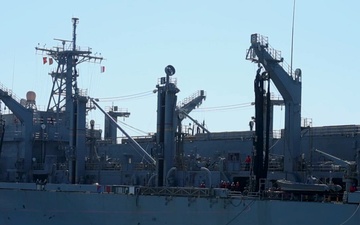 USS Iwo Jima Conducts a Replenishment at Sea with USNS Supply