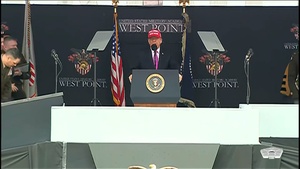 Trump Speaks at U.S. Military Academy Graduation