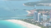Freedom Flyover during Hyundai Air and Sea Show over Miami Beach