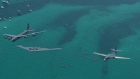 Freedom Flyover during Hyundai Air and Sea Show over Miami Beach