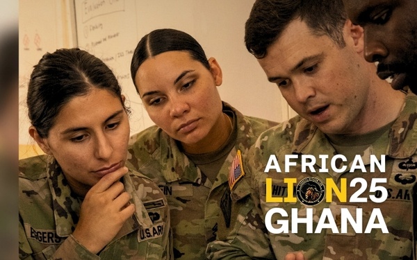 US, Ghana Armed Forces work together to conduct planning exercise during African Lion 2025