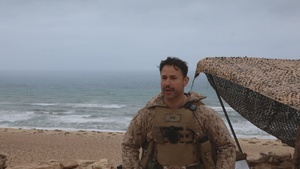 US Marine discusses multinational air naval gunfire training with Morocco at African Lion 2025