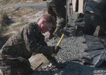 U.S. Marines with MACS-2 set up an AN/TPS-80 Ground/Air Task Oriented Radar