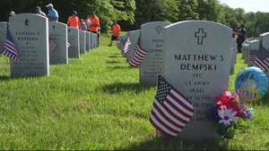 Memorial Day Flag Planting B-Roll
