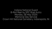Crown Hill National Cemetery Memorial Service B-Roll Pt 1