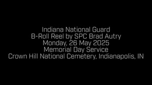 Crown Hill National Cemetery Memorial Service B-Roll Pt 1
