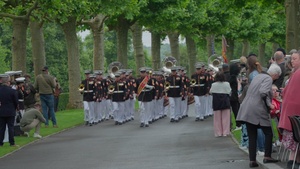 1st Marine Division Band performs during Aisne-Marne Belleau Wood Ceremony