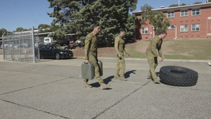 B-Roll: U.S. Marines, Australians participate in call for fire simulator during Coral-Balmoral Cup
