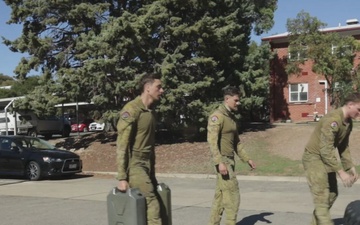 B-Roll: U.S. Marines, Australians participate in call for fire simulator during Coral-Balmoral Cup