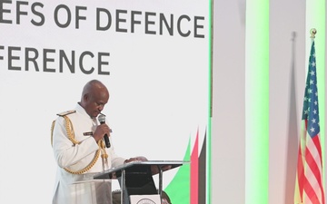 Kenyan Gen. Charles Kahariri, Chief of Defence Forces, Kenya Defence Forces gives opening remarks during ACHOD25