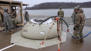 Iowa Army National Guard Soldiers conduct water purification training