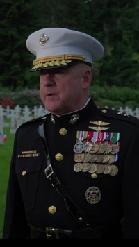 Maj. Gen. Robert B. Sofge Jr., Sgt. Maj. Roland McGinnis speak about the legacy of Marines, from Belleau Wood to the present
