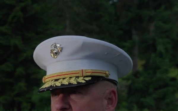 Maj. Gen. Robert B. Sofge Jr., Sgt. Maj. Roland McGinnis speak about the legacy of Marines, from Belleau Wood to the present