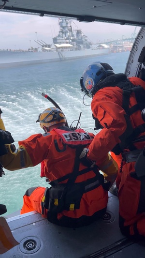 Coast Guard search and rescue demonstration