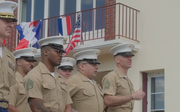 U.S. Marines, French town of Chierry honor fallen service members of WWI