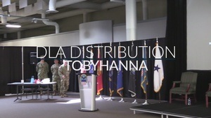 DLA Distribution Tobyhanna Change of Command Ceremony Open Caption