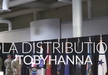 DLA Distribution Tobyhanna Change of Command Ceremony Open Caption