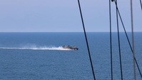 U.S. Marines Assigned to 22nd MEU Depart USS Iwo Jima During An Exercise