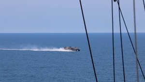 U.S. Marines Assigned to 22nd MEU Depart USS Iwo Jima During An Exercise