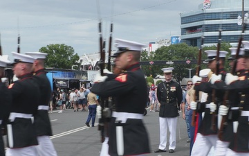 U.S. Marines participate in Memorial Day ceremony at the 2025 Coca-Cola 600