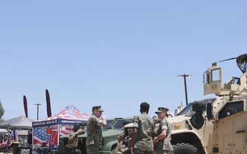 U.S. Marines attend a Valley Center Stampede Rodeo and Memorial Festival