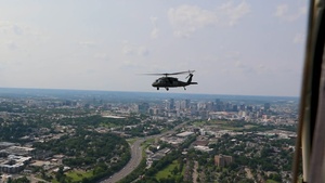 1-230th Assault Helicopter Battalion conducts flyover