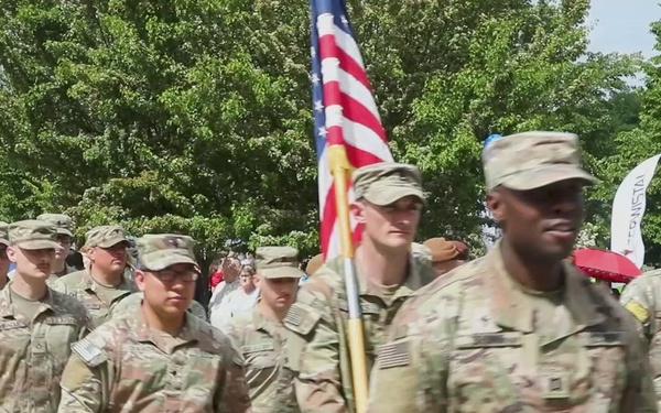 B-Roll: U.S. Troops Join Forces with NATO Allies in a Show of Unity