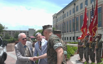 Maj Gen Livingston Visit MARCORSPTFAC