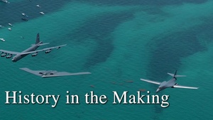 AFGSC unveils first tri-bomber/fighter formation