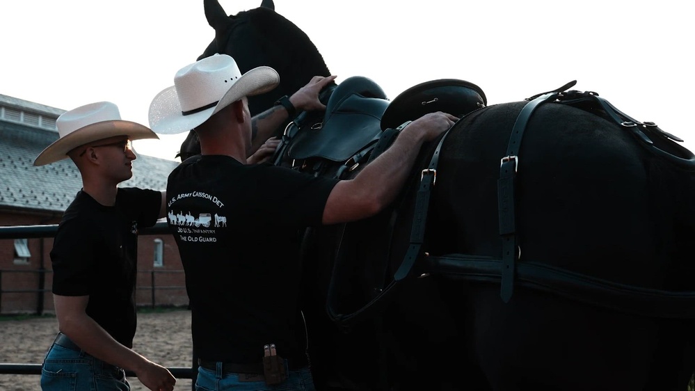 Caisson Detachment Returns to Arlington