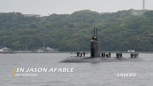 USS Springfield arrives to Sasebo