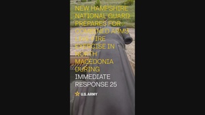 REEL: New Hampshire National Guard prepares for live-fire exercise in Northern Macedonia