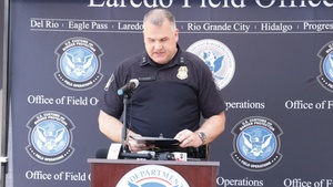 DHS Press Event on Southbound Arms Interdiction, Consequence Delivery