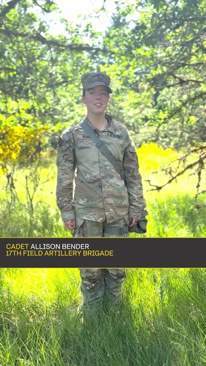 How I Serve Cadet Allison Bender