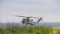 QUART B-roll: CH-53s Conduct Deck Landing Qualifications Aboard USS Harpers Ferry