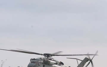 QUART B-roll: CH-53s Conduct Deck Landing Qualifications Aboard USS Harpers Ferry