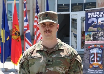 Spc. Martin, 21st TSC, Army250 Shout-out