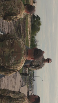 KFOR Aviation, Engineer elements conduct obstacle course tower emplacement