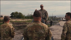 KFOR Aviation, Engineer elements conduct obstacle course tower emplacement