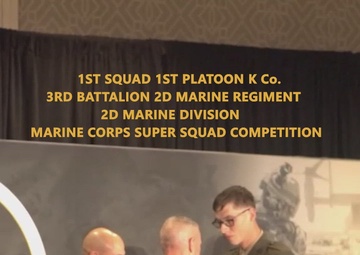 Kilo Company, 3rd Battalion, 2d Marine Regiment, 2d Marine Division Wins Super Squad Competition