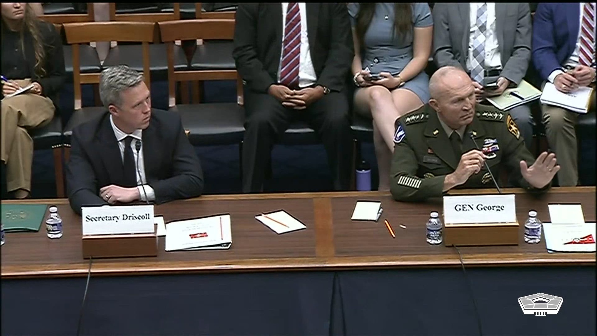 Army Secretary Daniel P. Driscoll and Army Chief of Staff Gen. Randy A. George testify before the House Armed Services Committee regarding the Army’s fiscal year 2026 posture during a hearing in Washington, June 4, 2025. Part 2 of 2.