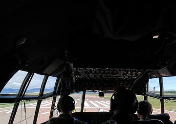 C-130H Air Force Reserve crew flies over Colorado Rocky Mountains