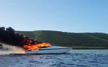 Coast Guard responds, investigates vessel fire in Fajardo, Puerto Rico
