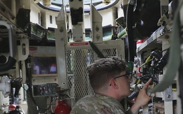 2CR Soldiers conduct PMCS to ensure readiness for Saber Guardian 25